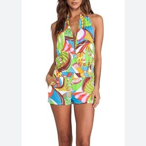 Multicolor trina Turk santa cruz romper